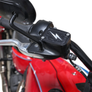 THRASHIN SUPPLY CO. Master Cylinder Cover - Brake - Front - Black/Twice-Cut TSC-3176-4