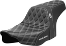 SADDLEMEN Pro Series SDC Performance Seat - White Stitching - w/o Backrest - FLT/FLH '23-'24 SC82307D6
