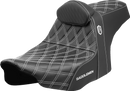 SADDLEMEN Pro Series SDC Performance Seat - White Stitching - w/ Backrest - FLT/FLH '23-'25 SC82307DB6