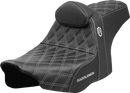 SADDLEMEN Pro Series SDC Performance Seat - Silver Stitching - w/ Backrest - FLT/FLH '23-'25 SC82307DB5