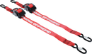 MOOSE OFFROAD Retractable Ratcheting Straps - 2" x 10' - Red 3920-0538