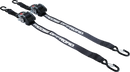 MOOSE OFFROAD Retractable Ratcheting Straps - 2" x 10' - Black 3920-0537