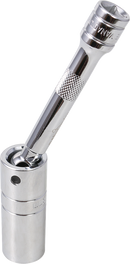 BIKESERVICE Spark Plug Socket - Joint/Magnetic - 3/8" BS80048