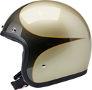 BILTWELL Bonanza Helmet - Scallop - Metallic Charcoal/Champagne - XL 1001-589-205