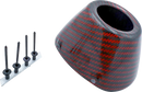 FMF End Cap Replacement Kit - Carbon RCT External - Red, Part Number 040695