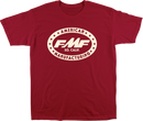 FMF Undefeated T-Shirt in Red - Medium, Part Number SU25118900REDMD