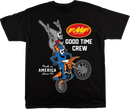 FMF Good Time Crew T-Shirt in Black – 2XL, Soft Spun Cotton with Large Back Graphic