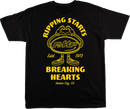 FMF Breakin Hearts T-Shirt - Black, Small by FMF, Part Number SU25118909BLKSM