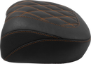 MUSTANG Wide Tripper™ Seat - Passenger - Mandarin Orange Stitching - FLT/FLH '23-'25 88511MO