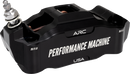 Performance Machine (PM) 0052-2427-MB Front Left Radial Mount Caliper in Black Anodized Finish