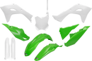 UFO Body Kit - Green/White - Kawasaki - KX '24-'25 KAKIT231F@444
