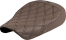 SADDLEMEN Solo Seat - Lattice Stitch - Brown - Sportster S '21-'25 821-36-002BLS