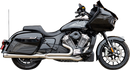 S&S CYCLE 2-into-1 Qualifier Exhaust System - Brushed Stainless Steel - Race Only - Indian with PowerPlus 550-1130