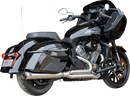 S&S CYCLE 2-into-1 Qualifier Exhaust System - Brushed Stainless Steel - Race Only - Indian with PowerPlus 550-1130