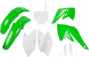 UFO Body Kit - OEM Green/White - Kawasaki - KX '04-'05 KAKIT203F@999