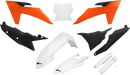 UFO Body Kit - Black/Orange/White - KTM - SX '23-'24 KTKIT529F@444