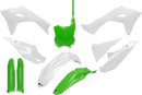 UFO Body Kit - Green/White - Kawasaki - KX '24-'25 KAKIT231F@222