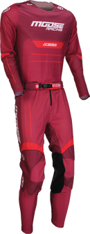MOOSE OFFROAD Alpha One Pants - Burgundy/White - US 42 2901-12035