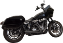 BASSANI XHAUST 2-into-1 Ripper Exhaust System with Megaphone Muffler - Short - Black - M8 Softail 1S79B