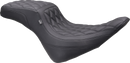 MUSTANG One-Piece/2-Up Squareback Seat - Double Diamond - Black Stitch - FXBR '23-'25 86006