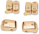 DRAG SPECIALTIES Switch Cap Kit - Standard - Gold H18-0335GO-C