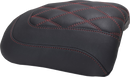 MUSTANG Padded Passenger Seat Cowl - Double Diamond - Dark Cherry Stitch - FLT/FLH '23-'25 88611DC