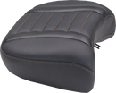 MUSTANG Deluxe Passenger Seat - Wide - Mandarin Orange Stitch - FLT/FLH '23-'25 88420MO