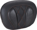 MUSTANG Deluxe Sissy Bar Pad - Diamond - Mandarin Orange Stitch - FLT/FLH '23-'25 88450MO