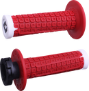 ODI Nomad Lock-On Grips - Off-Road - Red/White/Silver H36NDRW