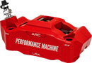Performance Machine (PM) Radial Mount Front Left Caliper 0052-2427-RC in Red