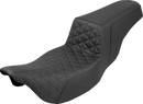 SADDLEMEN Extended Reach Step-Up Seat - Tri-Gripper - Black - FLH/FLT '08-'24 808-07B-180