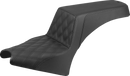 SADDLEMEN Step-Up Seat - Driver Lattice Stitch - Black - Indian Scout '25 I25-33-172