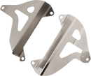 WORKS CONNECTION Yamaha 18-075 Radiator Brace Set - Silver for Enhanced Radiator Support