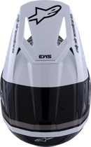 ALPINESTARS SM3 Helmet - Radium - Gloss Black/White/Gray - Large 8300826-1546-L