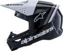 ALPINESTARS SM3 Helmet - Radium - Gloss Black/White/Gray - 2XL 8300826-1546-XXL