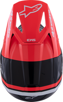 ALPINESTARS SM3 Helmet - Radium - Gloss Black/Red Fluo/White - Medium 8300826-1553-M