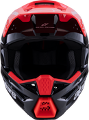 ALPINESTARS SM3 Helmet - Radium - Gloss Black/Red Fluo/White - Medium 8300826-1553-M