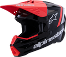 ALPINESTARS SM3 Helmet - Radium - Gloss Black/Red Fluo/White - XL 8300826-1553-XL