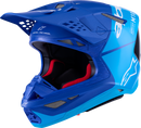 ALPINESTARS Supertech M10 Helmet - Flood - MIPS® - Blue/Black Carbon - Medium 8301023-7282-M