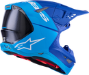 ALPINESTARS Supertech M10 Helmet - Flood - MIPS® - Blue/Black Carbon - Large 8301023-7282-L