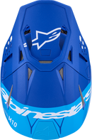 ALPINESTARS Supertech M10 Helmet - Flood - MIPS® - Blue/Black Carbon - Large 8301023-7282-L