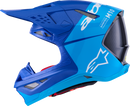ALPINESTARS Supertech M10 Helmet - Flood - MIPS® - Blue/Black Carbon - 2XL 8301023-7282-XXL