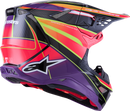 ALPINESTARS Supertech M10 Helmet - MIPS® - Era - Gloss Pink/Violet/Yellow Fluo - Medium 8301223-3145-M