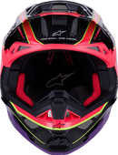 ALPINESTARS Supertech M10 Helmet - MIPS® - Era - Gloss Pink/Violet/Yellow Fluo - 2XL 8301223-3145-XXL