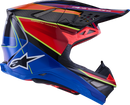 ALPINESTARS Supertech M10 Helmet - MIPS® - Era - Gloss Blue/Red/Yellow Fluo - Small 8301223-7356-S
