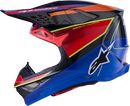 ALPINESTARS Supertech M10 Helmet - MIPS® - Era - Gloss/Blue/Red/Yellow Fluo - Large 8301223-7356-L