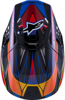 ALPINESTARS Supertech M10 Helmet - MIPS® - Era - Gloss Blue/Red/Yellow Fluo - XL 8301223-7356-XL