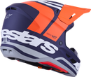 ALPINESTARS SM7 Helmet - Core - Matte Orange/Blue - XS 8301826-408-XS