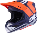 ALPINESTARS SM7 Helmet - Core - Matte Orange/Blue - Small 8301826-408-S