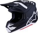 ALPINESTARS SM7 Helmet - Dasher - Matte Black/White - XL 8302226-1121-XL